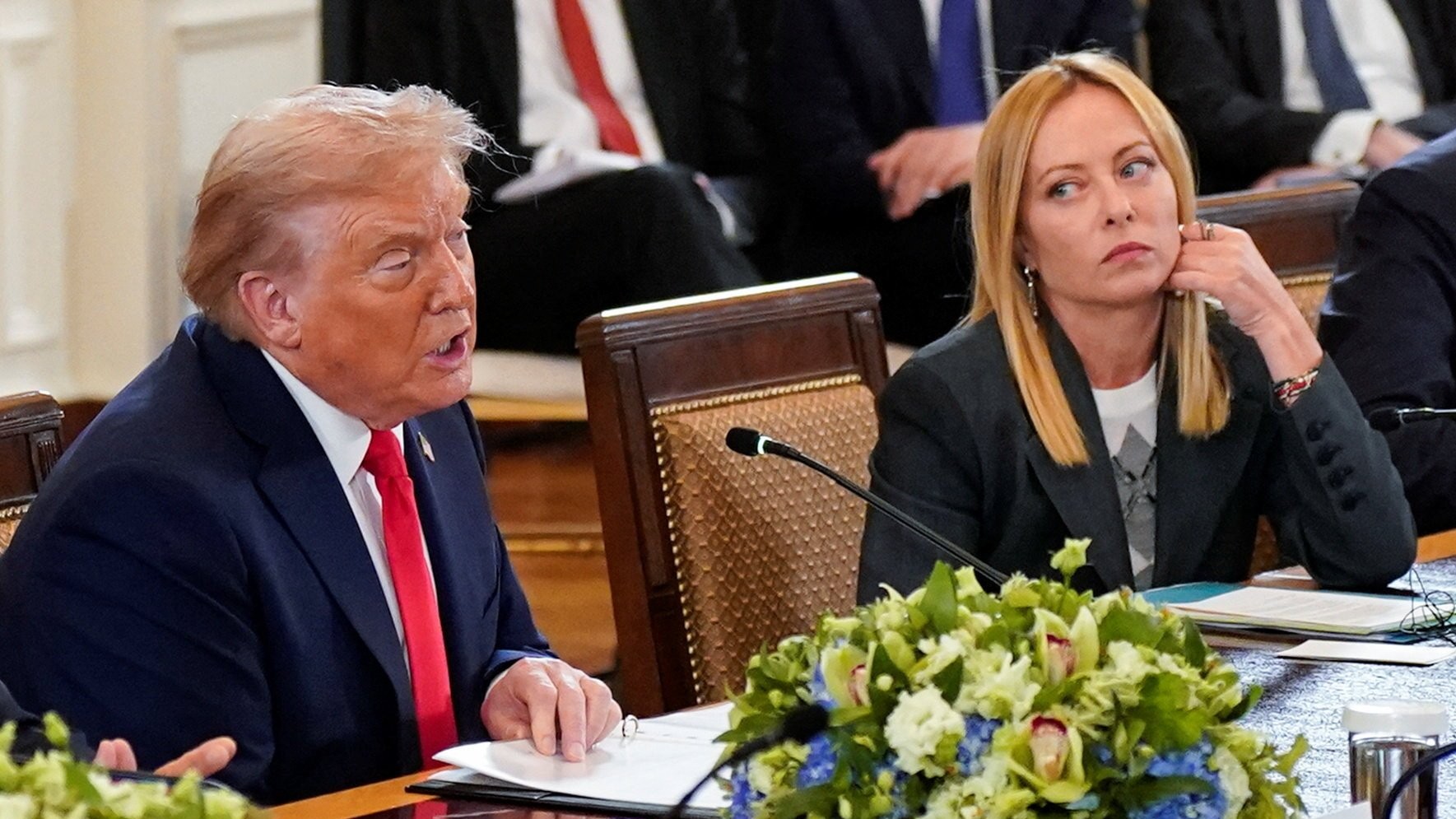 Trump yongeye gushotora Giorgia Meloni baheruka gupfa ifoto
