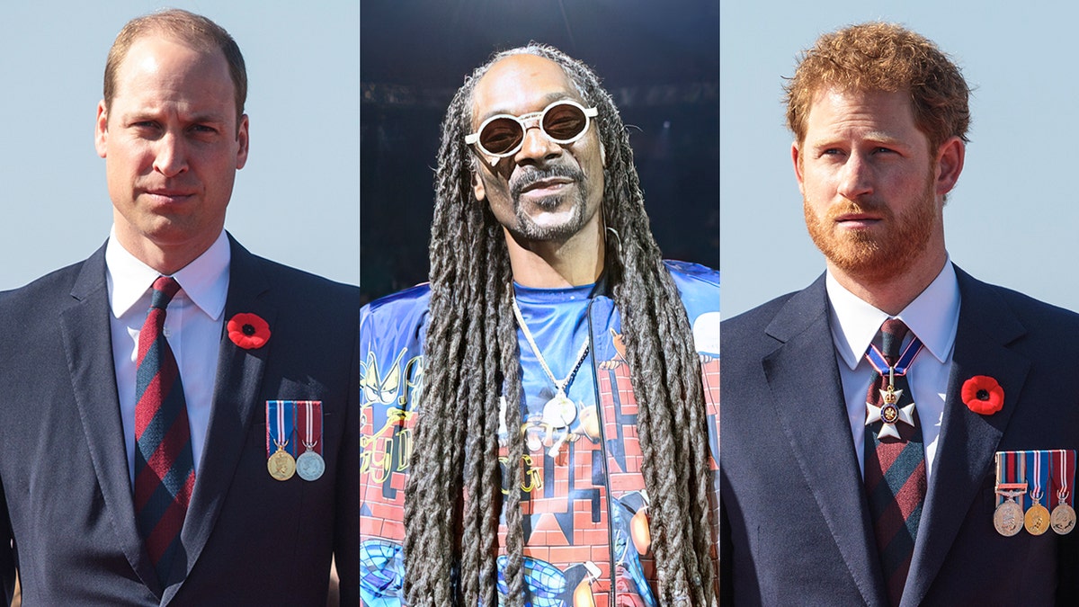 Snoop Dogg yarahiriye kunga Igikomangoma William na murumuna we Harry badacana uwaka
