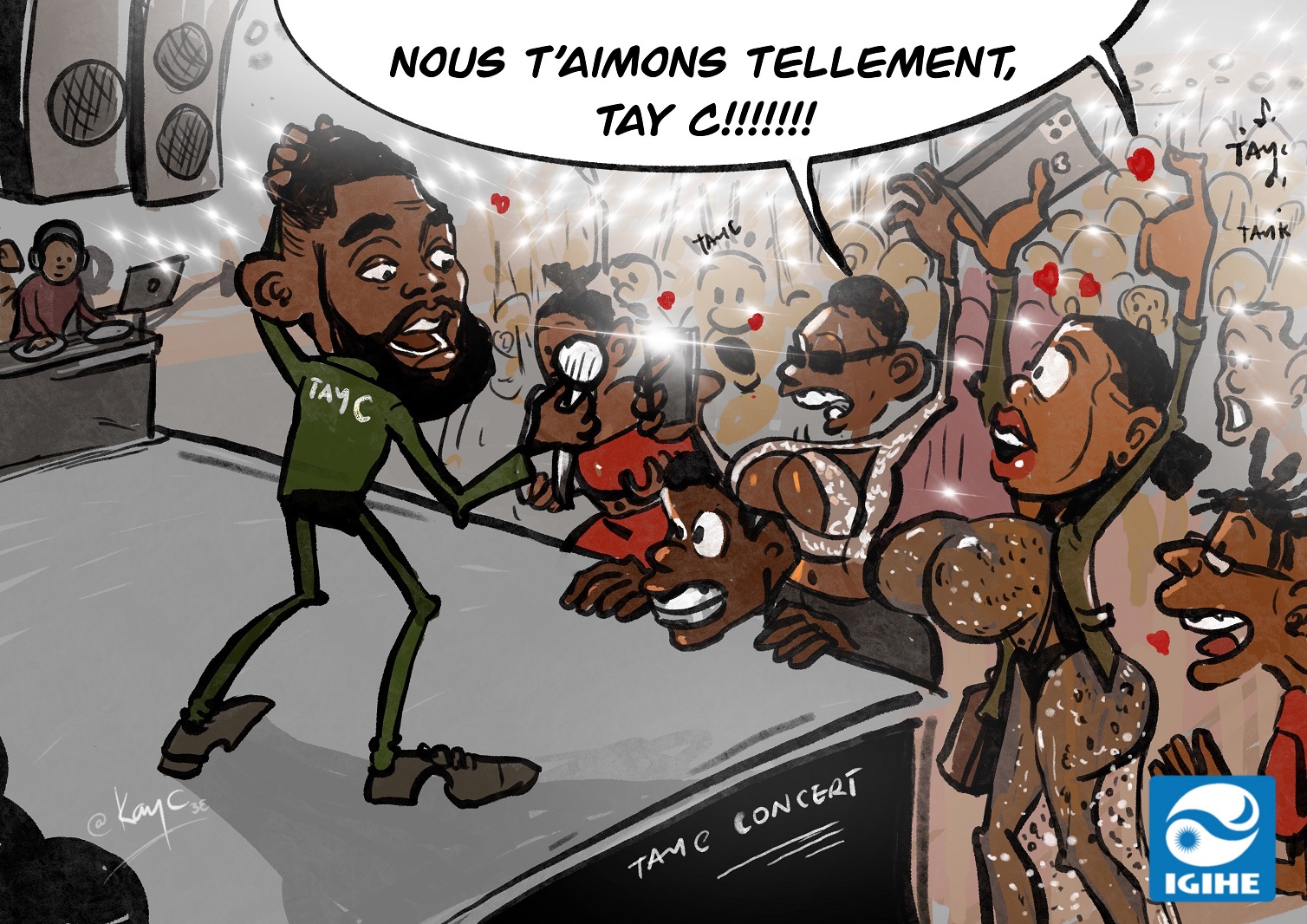 CARTOON: Mu myambarire yihariye, inkumi z’i Kigali zizihiwe n’igitaramo cya Tayc
