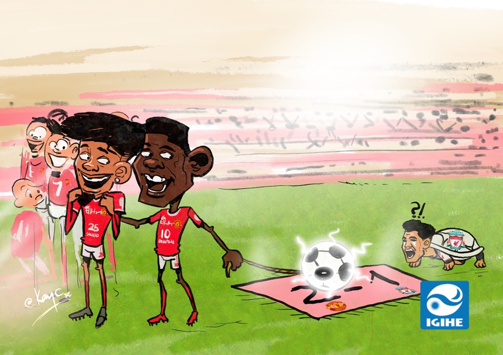 CARTOON: Manchester United yatunguye Liverpool