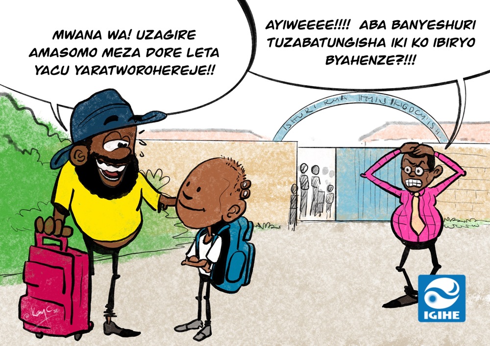 CARTOON: Ibyishimo ku babyeyi n’abanyeshuri, agahinda ku bayobora ibigo
