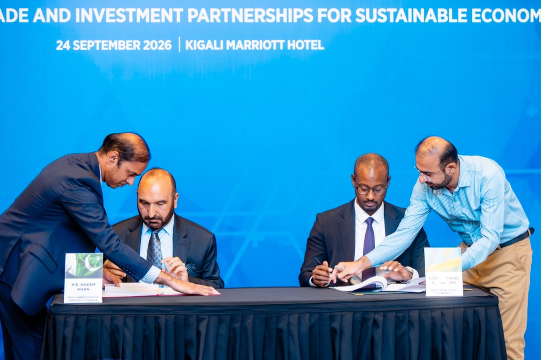 U Rwanda na Pakistan byashyize umukono ku masezerano y’ubufatanye mu bucuruzi