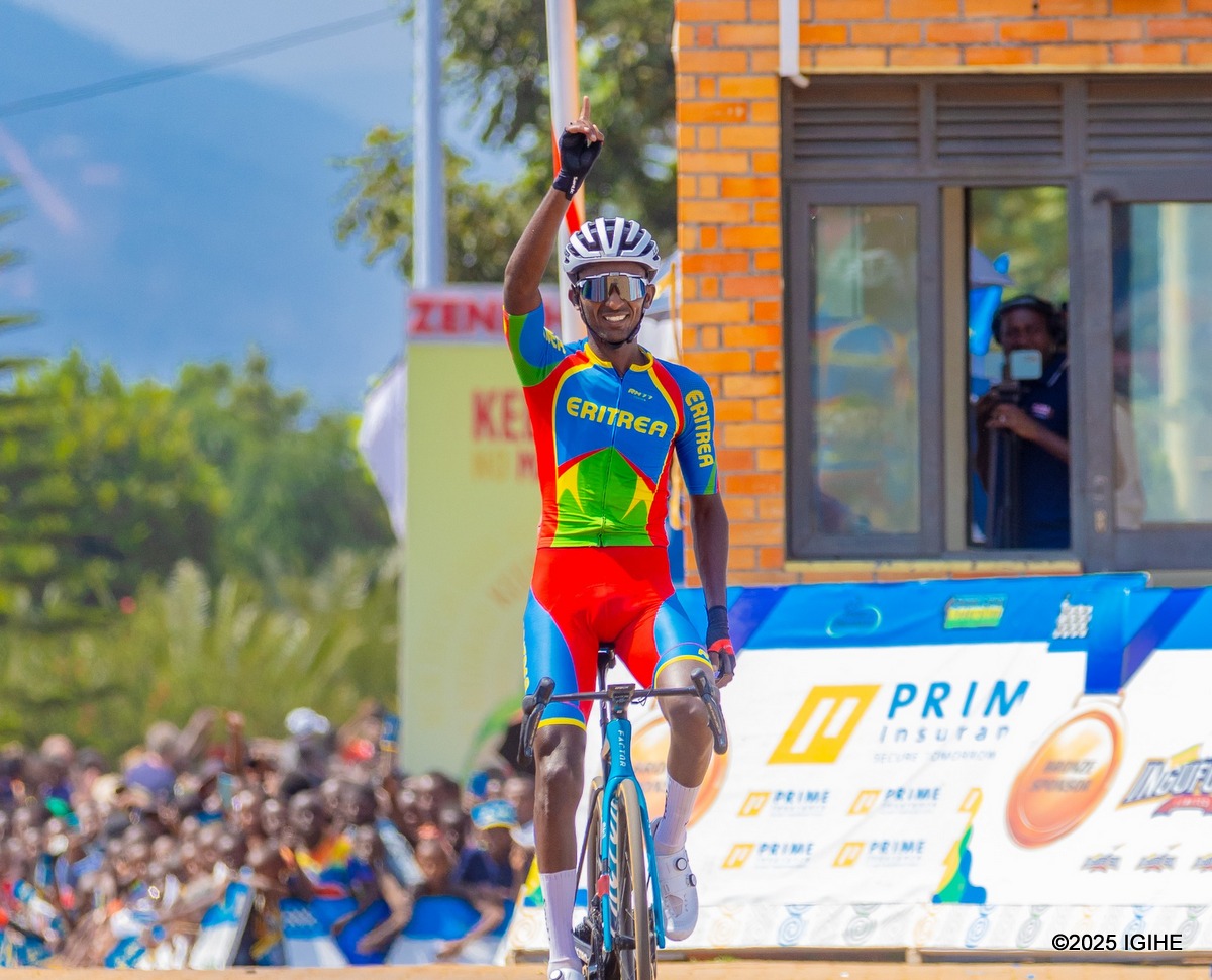 Nahom Araya yegukanye Agace ka Gatandatu ka Tour du Rwanda 2025 ku i Rebero (Amafoto)