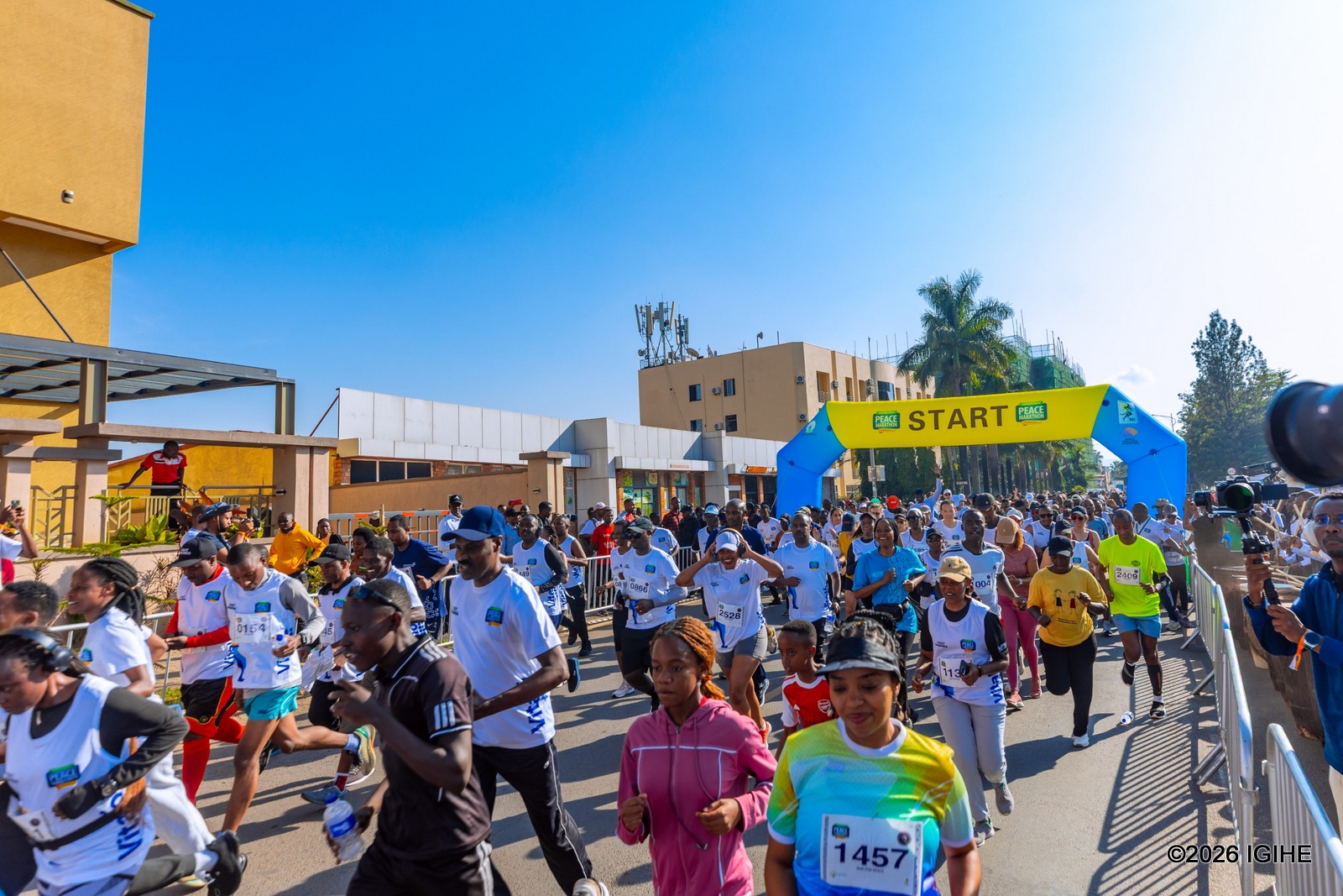 Abarenga 4.000 bitabiriye ‘Run for Peace’ muri Kigali International Peace Marathon ya 2026 (Amafoto)
