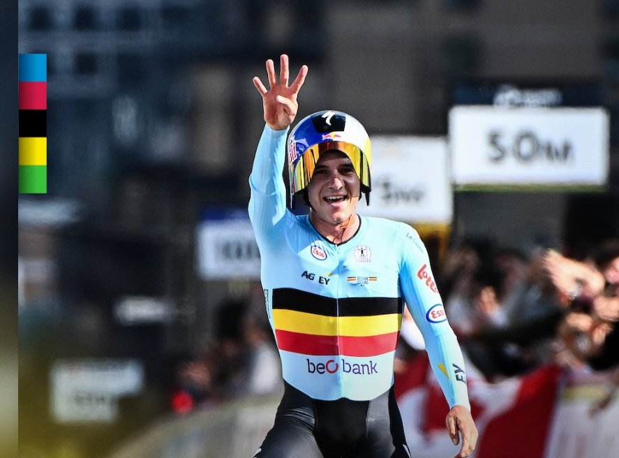 Remco Evenepoel yanditse amateka muri Shampiyona y’Isi y’Amagare