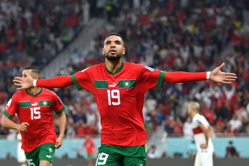 Maroc yatsinze Portugal iba igihugu cya mbere muri Afurika kigeze muri ½ cy’Igikombe cy’Isi (Amafoto)