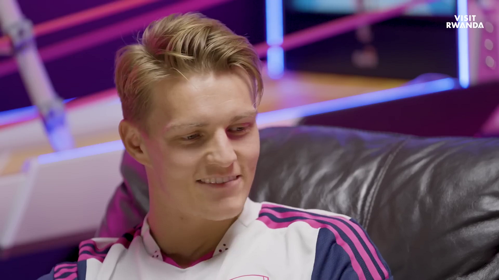Kapiteni wa Arsenal, Martin Ødegaard, yakuze akunda Rafael Nadal ukina Tennis