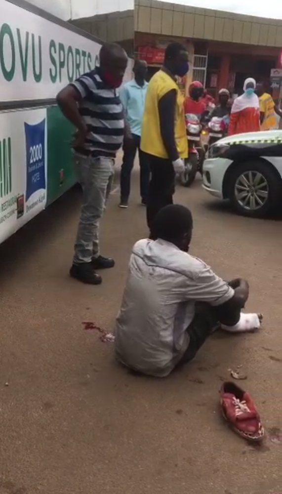 Imodoka ya Kiyovu Sports yagonze umunyamaguru ubwo yari ijyanye abakinnyi mu myitozo kuri Stade ya Kigali