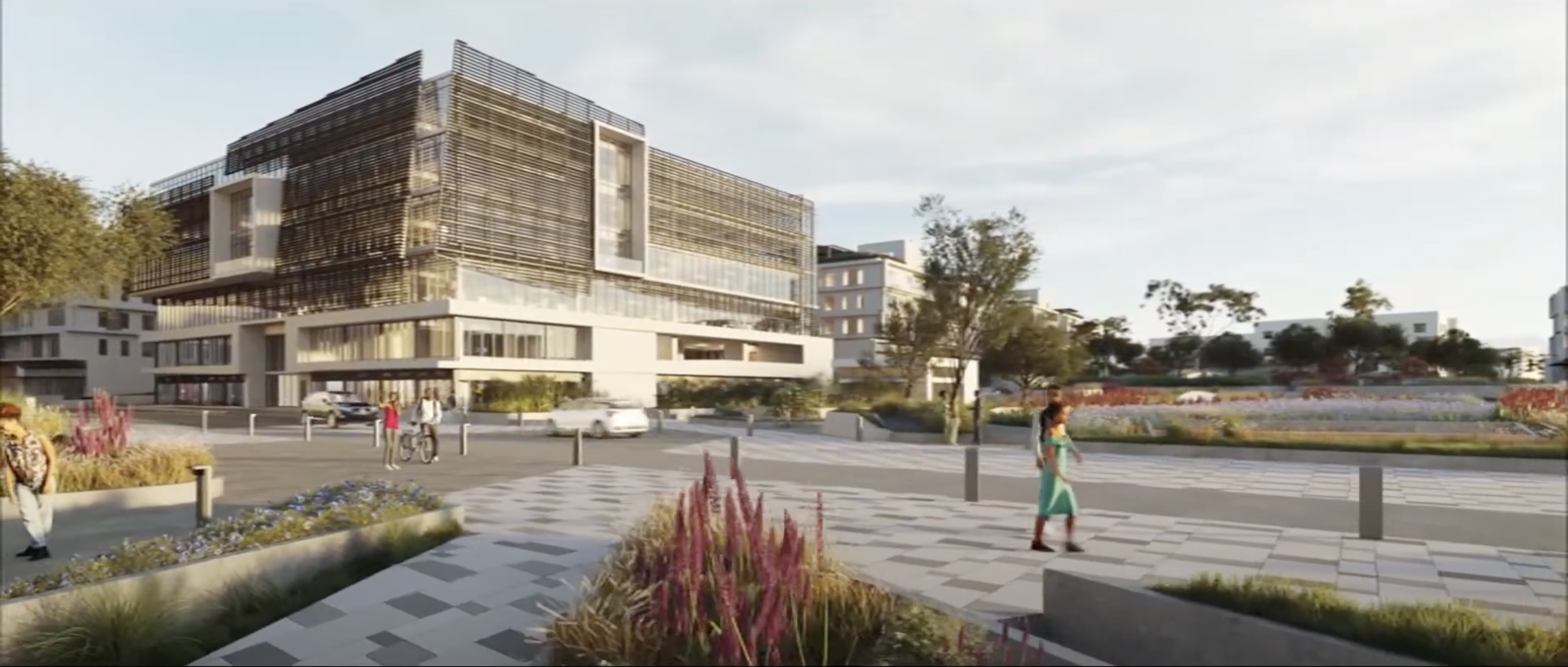 Muri Vision City II hazaba harimo inyubako zikorerwamo ubucuruzi n'izitangirwamo serivisi zitandukanye