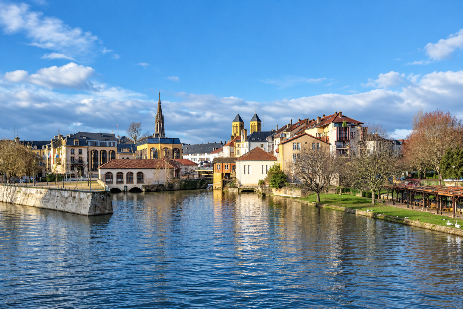 Umugezi wa Moselle i Metz mu Bufaransa