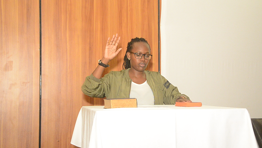 Umuhoza Amissa arahira ko azubahiriza amahame agenda Itorero Inganzo Ngari