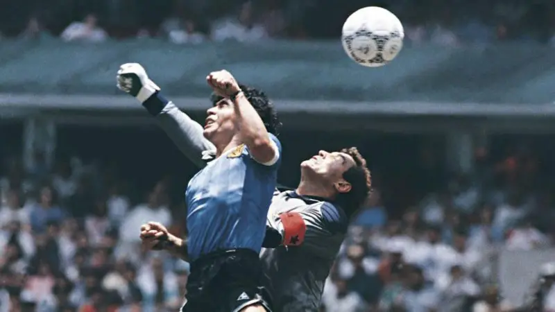 Igitego Maradona yatsinze mu Gikombe cy'Isi cyo mu 1986 cyiswe icy'Ikiganza cy'Imana