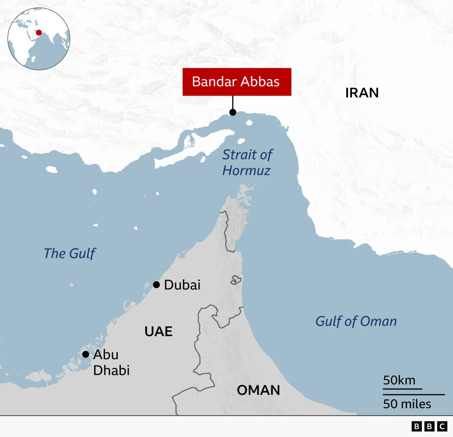 Amerika ni yo yaherukaga kugaba ibitero hafi y'inzira ya Hormuz