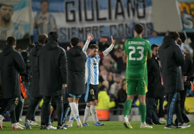 Nyuma y'umukino, Messi yasezeye abafana mu mukino ushobora kuba uwa nyuma akiniye mu rugo