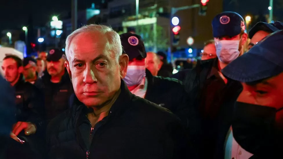 Minisitiri w'Intebe, Netanyahu yihanganishije imiryango y'abaguye muri iki gitero