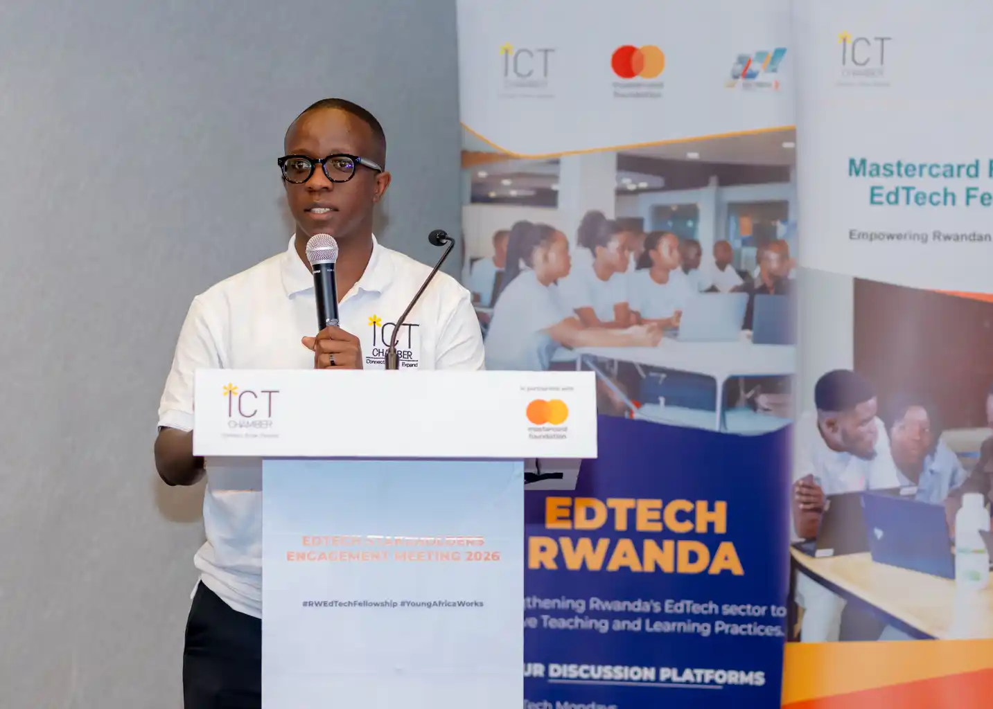 Umuyobozi wa gahunda ya Mastercard Foundation EdTech Fellowship - Rwanda ICT Chamber, Dieudonné Dusabimana