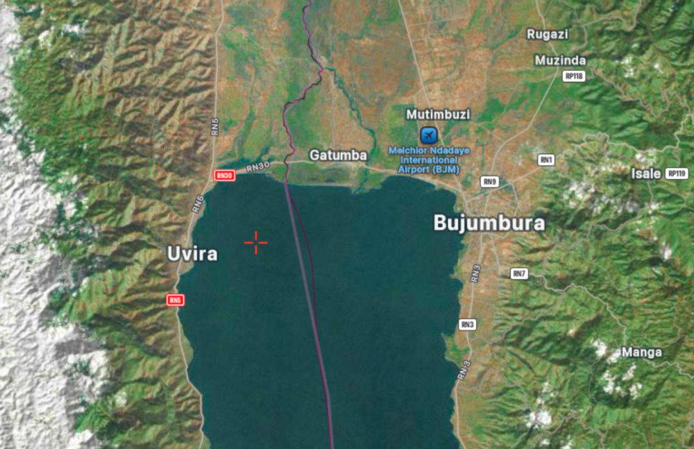 Uvira iri muri kilometero 25 uvuye i Bujumbura